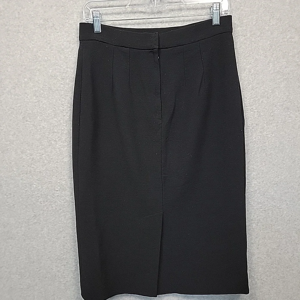 Dolce & Gabbana Pencil‎ Skirt Midi Women's Size 44 Black Stretch Designer Italy